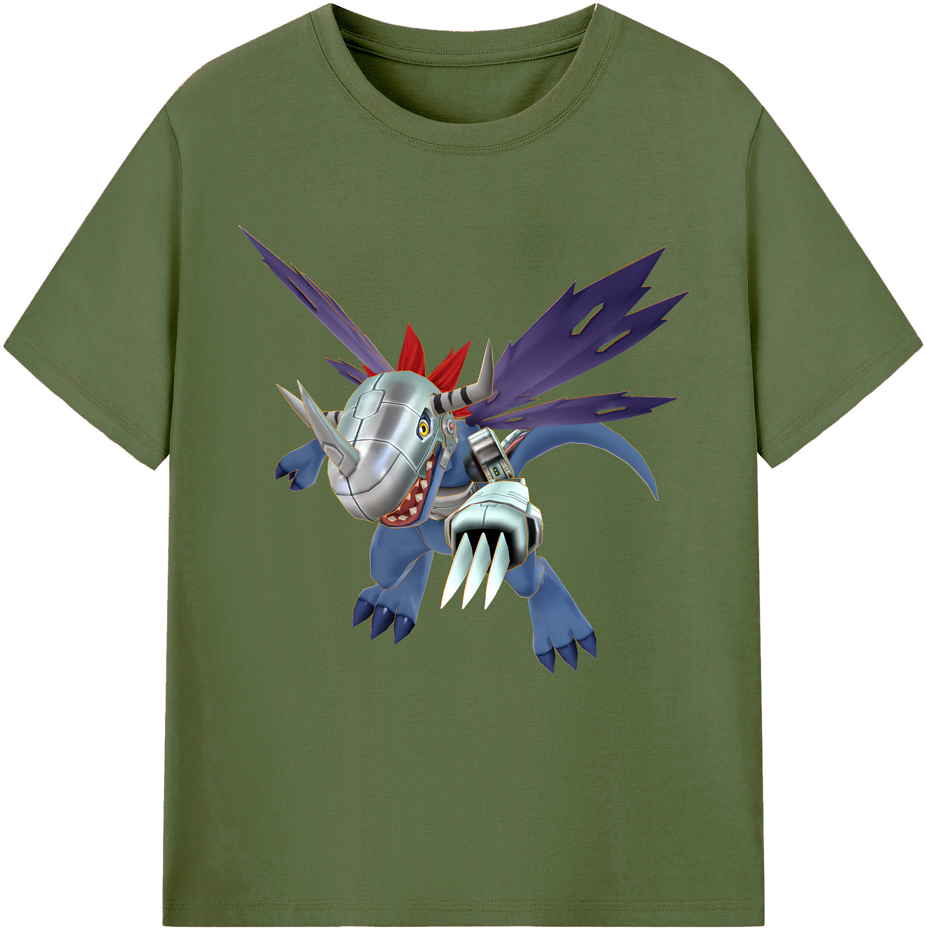 （画像用） Digimon デジタルモンスター/デジモン 綿100％半袖Tシャツ（フロントプリント）